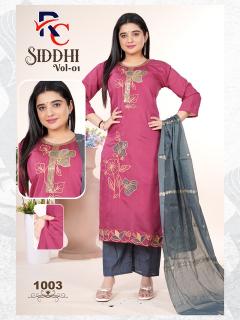Desi kudi siddhi vol 1 three piece kurti wholesale
